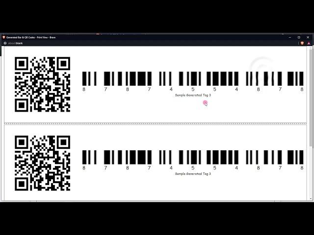 Simple Bar and QR Quick Response Code Generator Web App in PHP DEMO