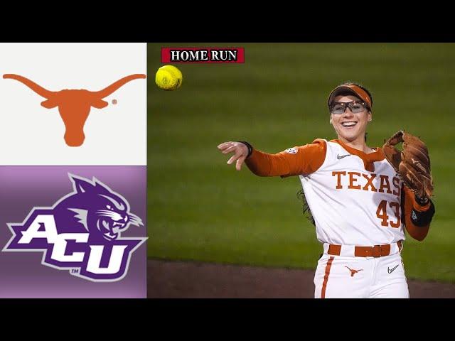 #2 Texas vs Abilene Christian FULL GAME inning 1-3 | Feb 28 2025 | College Softball