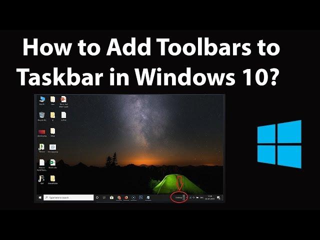 How to Add Toolbars to Taskbar in Windows 10?