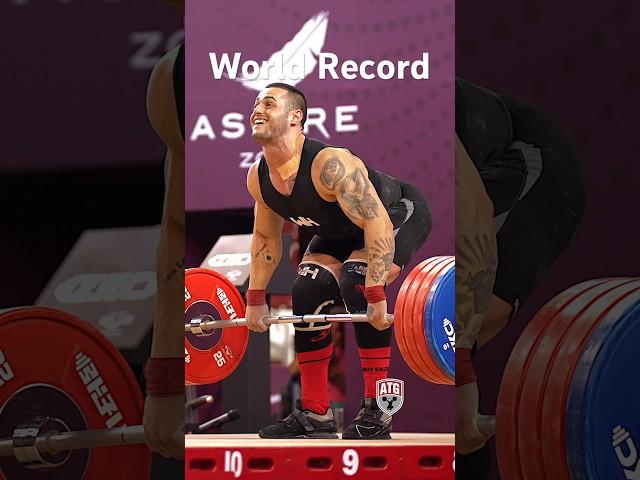 19 y/o Karlos Nasar (89kg ) 223kg / 491lbs C&J World Record Slow Motion! #weightlifting