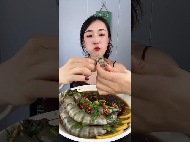 asmr satisfying marinated shrimp eating relaxing sound, asmr 만족스러운 절인 새우 먹는 편안한 소리~SUR MIAN먹방 #1518