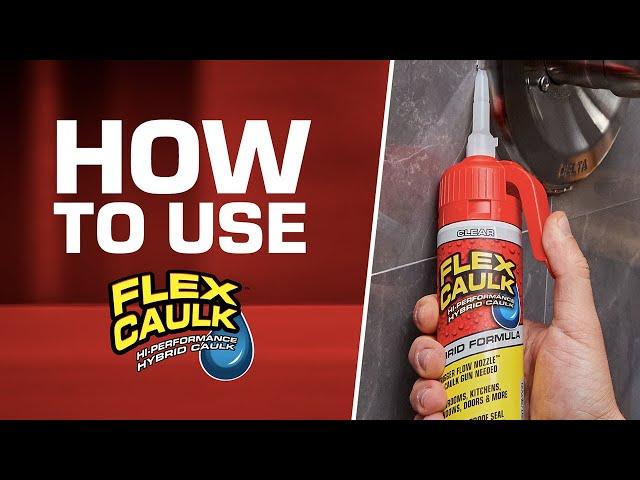 If you don’t know how to use caulk, don’t worry. Flex Caulk is easy!