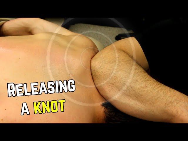 What Releasing (Another) Muscle Knot Looks Like! Deep Tissue Massage