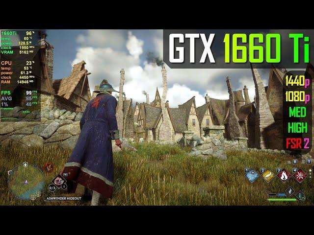 GTX 1660 Ti - Hogwarts Legacy