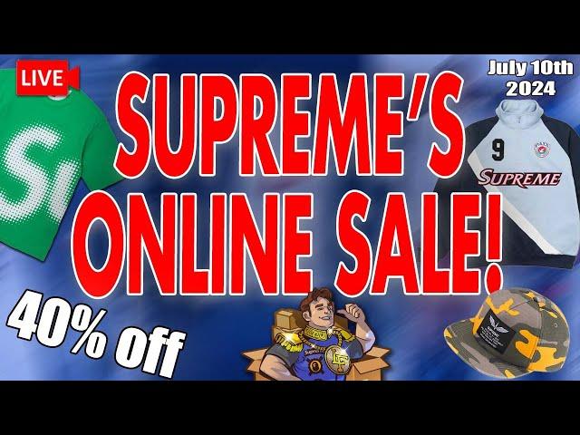 LIVE SUPREME'S ONLINE SALE STARTS TONIGHT!!!