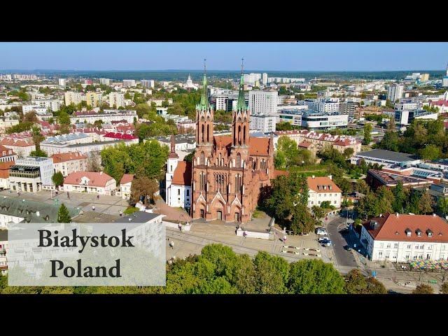 Białystok, Poland - drone view (4K)