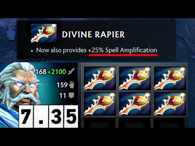 Valve must be responsible for this! Zeus 6x Rapiers 7.35 Patch Dota 2