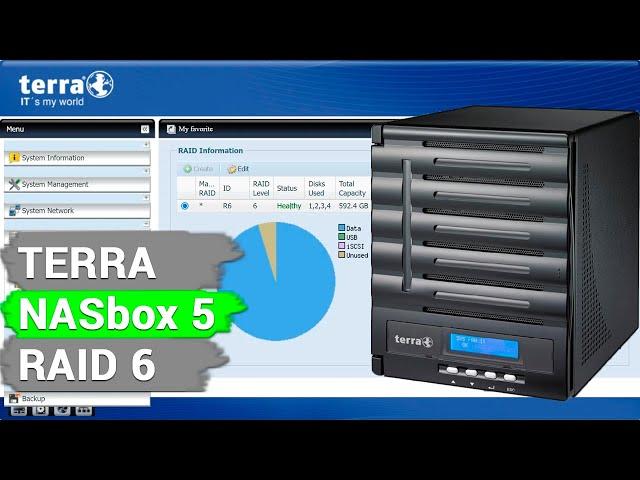 Как восстановить данные с RAID 6 сетевого хранилища Terra NASbox 5