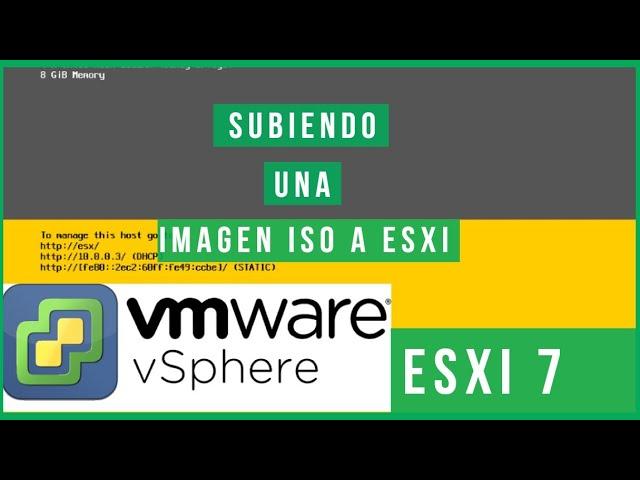  Como subir una imagen ISO a nuestro servidor ESXi 7 vSphere 