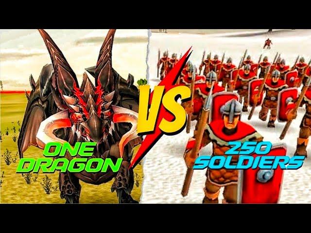 Epic Battle Online: Unbelievable Dragon vs 250 Soldiers!