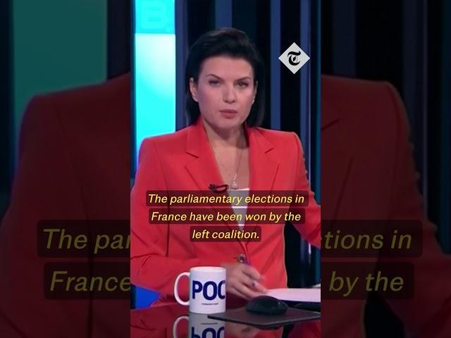 Russian media report on French election results