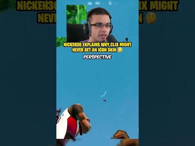 Nick Eh 30’s Opinion On Clix Icon Skin  #fortnite #fortniteclips #nickeh30 #clix #shorts