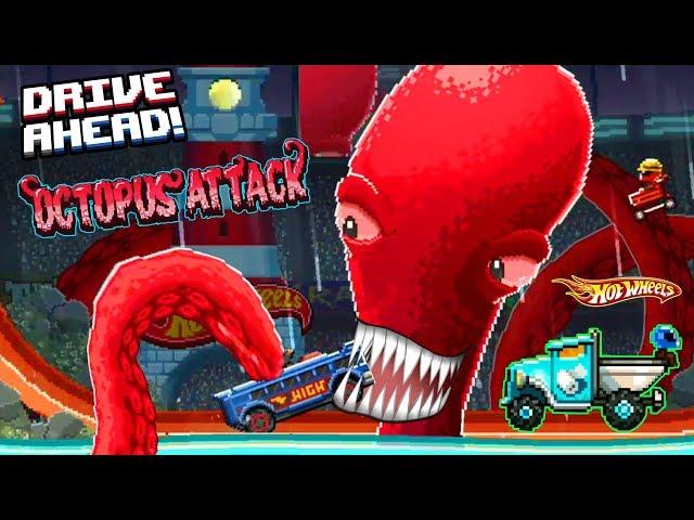 OCTOPUS in a RAGE / Hot Wheels machine the TOILET 2 collection the game DRIVE AHEAD for children