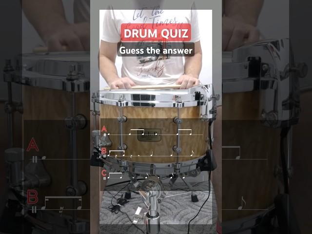 Ear training for drummers! Write your answer in the comment section! #drums #guess #reading #quiz