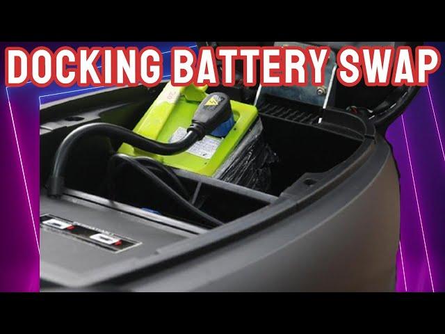 Cara Ganti Baterai Motor Listrik Gesits di Docking Battery Swap