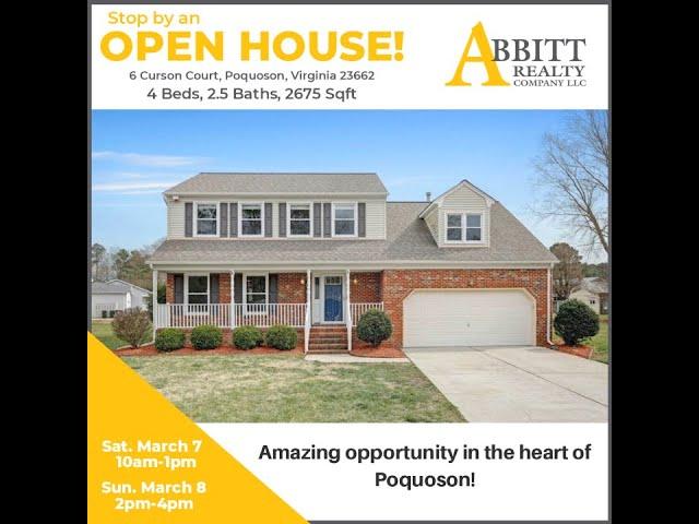 Open Houses In Poquoson