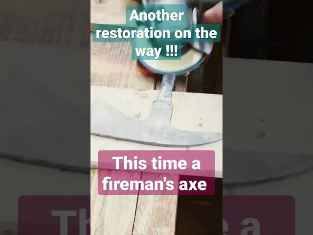 fireman's axe restoration #restoration #rusty #axerestoration