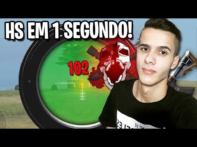 COMO DAR HS EM 1 SEGUNDO NO FREE FIRE (Tiro na cabeça, Subir capa)