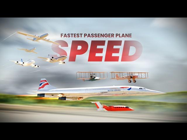 SPEED COMPARISON 3D: FASTEST PASSENGER PLANE EVER [4K]