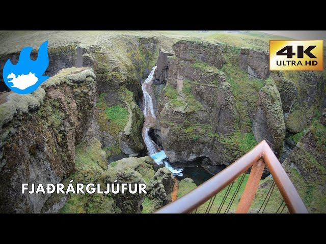 Fjaðrárgljúfur - Walking in Iceland [4K]