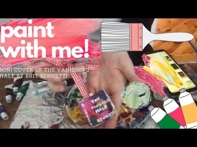 Paint mini books with me! Librarian crafting time lapse of Brit Bennett's The Vanishing Half