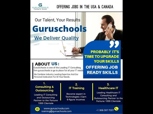 GURUSCHOOLS Hosted - Various IT Training Courses - An Overview - Dec 2022