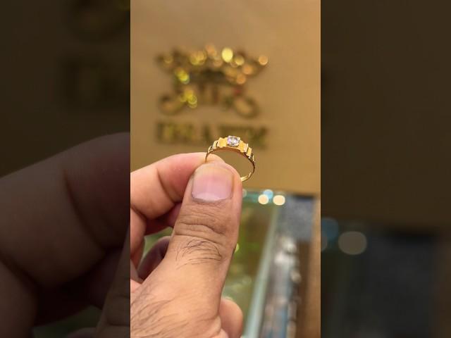 Gold Band Ring #21karatgold #ring #diamond #jewellery #youtubeshorts #karwachauth #100k