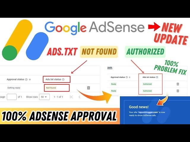 Google AdSense Ads.txt Not Found | How To Fix Ads.txt Status Not Found | New AdSense Update!