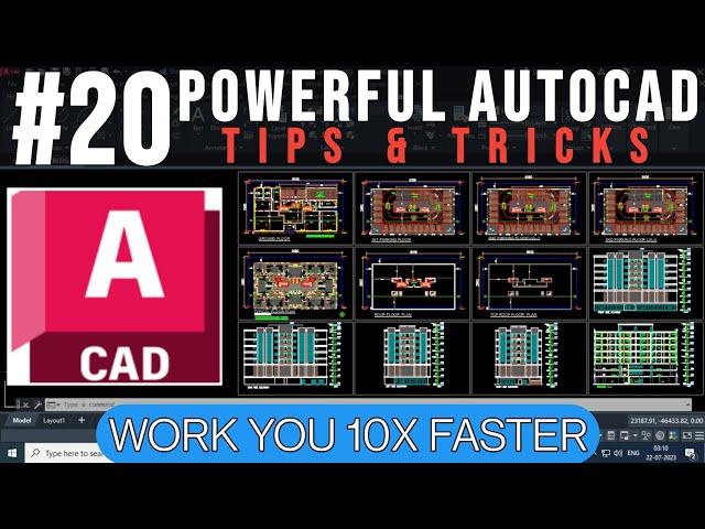 20 Powerful AutoCAD Tips & Tricks - YQ Arch Tutorial