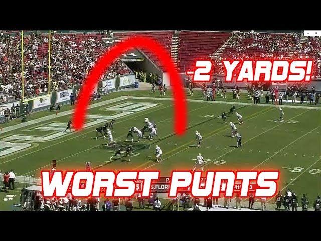 Most Hilariously Bad Punts in Football History