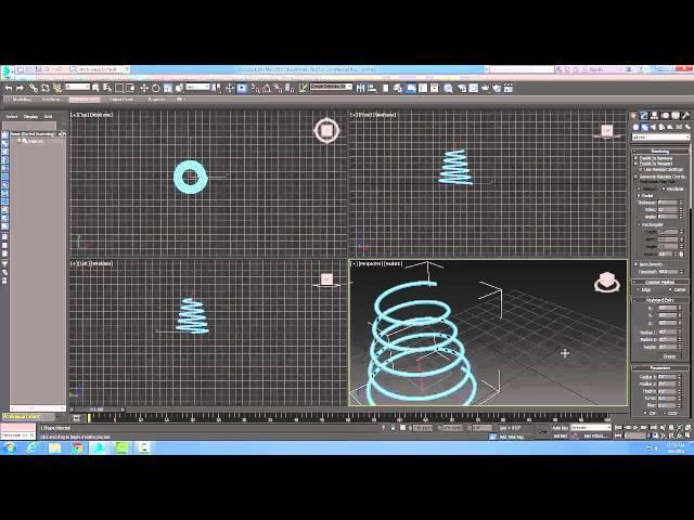 3ds Max  05-15 Creating a Helix Spline