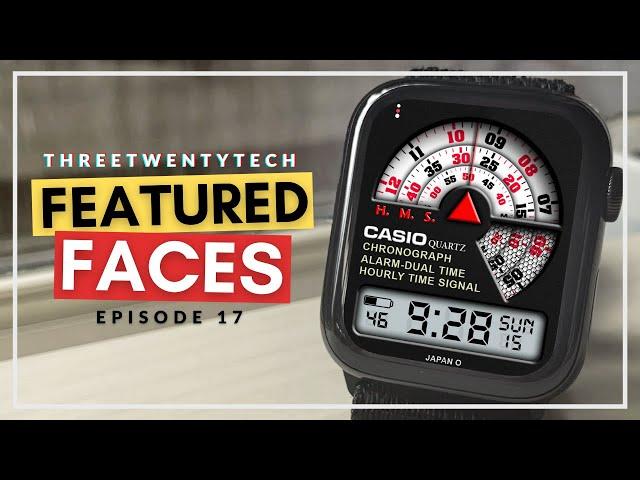 "Casio Chronograph" - Ep 17: Featured Faces ⌚️ (Series 1-6!) - Clockology Custom Apple Watch Faces