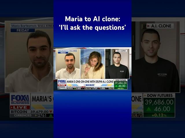 Maria Bartiromo interviews lifelike A.I. clone that can preserve your personality #shorts