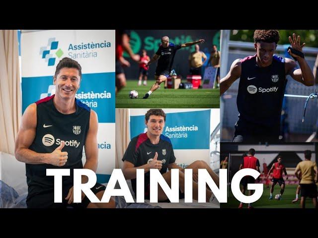 BARCELONA PRE-SEASON TRAINING HEAT UP! Lewandowski & Christensen Return Sparks Intensity.