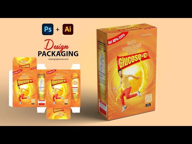 custom product Packaging design and dieline | Adobe Photoshop & Illustrator