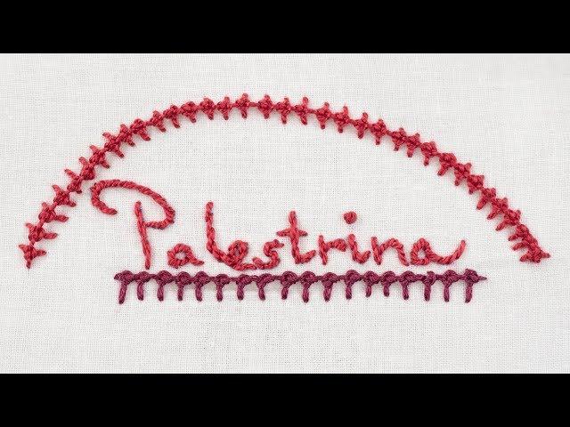 How to Sew a Palestrina Stitch - Hand Embroidery