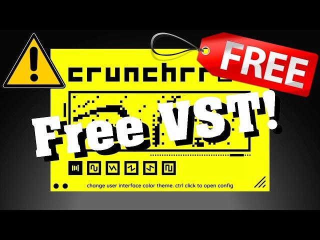 【New Free VST!】Dope! Best Free Bit Crusher VST Plugin? crunchrr by blepfx