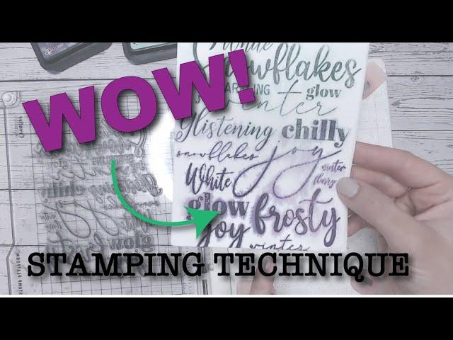 NEW Stamping Technique - Watercolour Effect