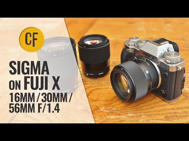 Sigma lenses on Fuji X! 16mm, 30mm, 56mm f1.4: a quick look.