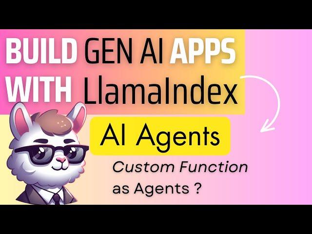 Master converting your custom Functions into an AI Agents in LlamaIndex !