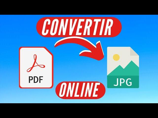 ️ Cómo CONVERTIR PDF a JPG  Sin Programas Fácil Gratis y Rápido 2023