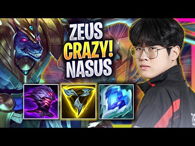 ZEUS CRAZY GAME WITH NASUS TOP! - T1 Zeus Plays Nasus TOP vs Kog'maw! | Season 2024