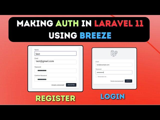 How to Make Login and Registration System in Laravel 11 using Breeze for Beginners