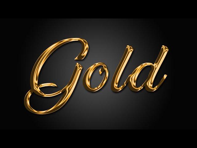 How to Create Gold Text in Photoshop | Photoshop Text Effects 2019