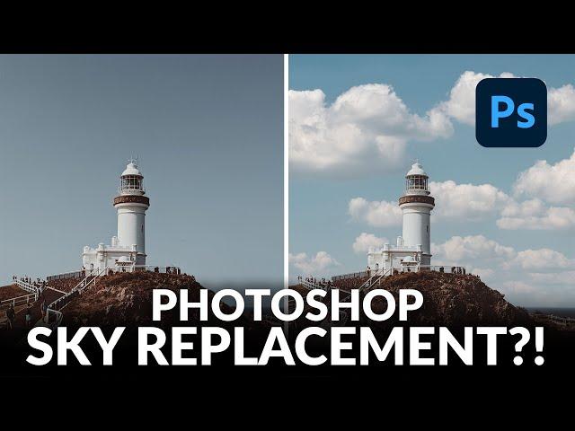 Testing the NEW Sky Replacement Tool in Photoshop!