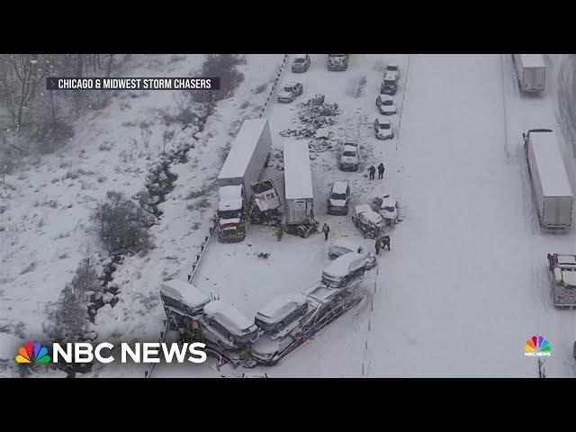 Millions in Northeast and Midwest dig out from huge snowstorm