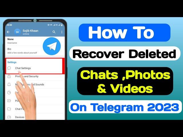 How To Recover Deleted Telegram Chats, Messages, Pictures And Videos 2023 |