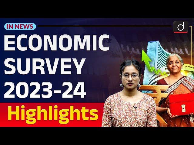 Economic Survey 2023-24| Nirmala Sitharaman|  InNews | Drishti IAS  English