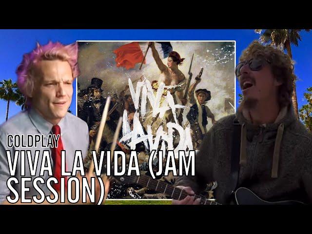 Coldplay - Viva La Vida (Jam Session) | Office Drummer at Venice Beach