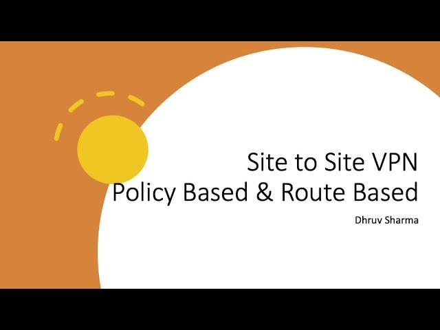Ipsec VPN Between Route Based and Policy Based VPN